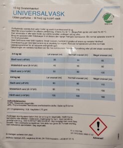 Vaskepulver Universal Svanemærket 10 kg - 24113