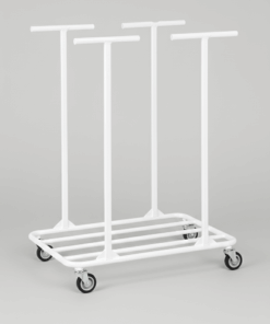 Effektiv affaldshåndtering med dobbelt sækkestativ på hjul