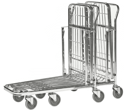 Butiks- lagervogn med foldbar øverste hylde - Image 2