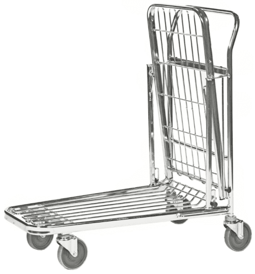 Butiks- lagervogn med foldbar øverste hylde - Image 3