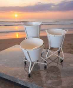 Vasketøjskurv på hjul 20 ltr Flexibowl – Tre praktiske størrelser