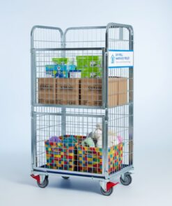 Alternative view of Rullecontainer FLEX 2022 – Fleksibel transportvogn med hylder