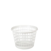 Rund vasketøjskurv 32 ltr. i grå slidstærk plast med en diameter på 44 cm og højde på 314 mm fra Tinsø Webshop.
