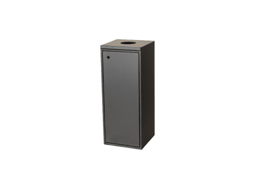 Affaldsbeholder 100 ltr. m/låge, rund