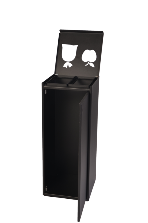 Affaldsbeholder 100 ltr. m/låge, 3 delt. 2 x 60 - Image 4