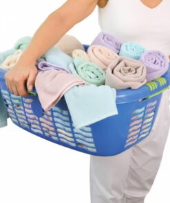 Alternative view of Vasketøjskurv ERGO 45 Ltr. Lyseblå – Ergonomisk vasketøjskurv