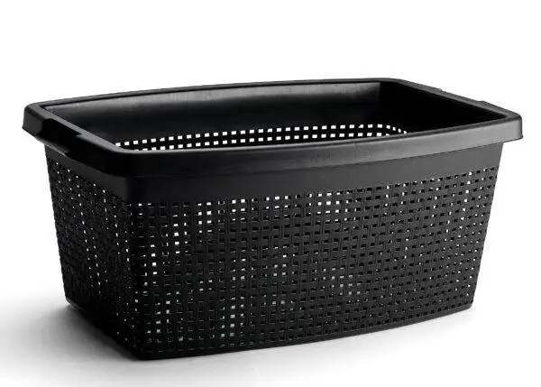 Firkantet linnedkurv 40 liter plast