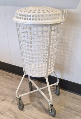 Kurvevogn 92 cm høj 60 l. med håndtag & låg (12208)