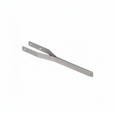 Solid klemme til hygiejnepose i rustfrit stål til vægmontering fra Tinsø Webshop.